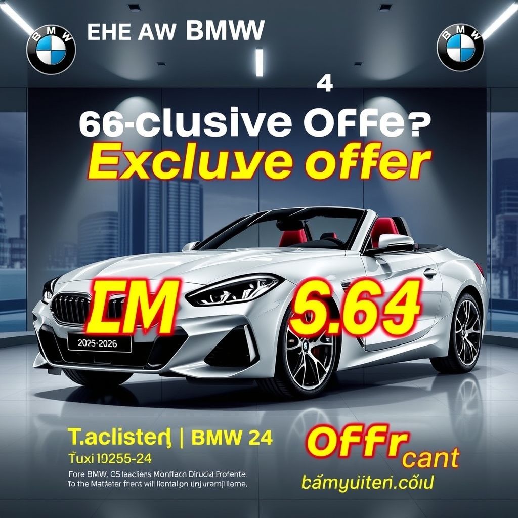 โปรโมชั่นพิเศษสำหรับ BMW Z4 20252026 เดือนนี้